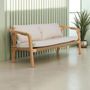Lawn sofas - Olefin teak and rope outdoor lounge - SBH3 - BALINAISA