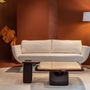 Coffee tables - Bossa Square Coffee Table in HG Mahogany Wood and Cane Top - DUISTT