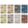 Papiers peints - Papier Peint - FEUILLE domino 60x85 cm - PLEATS - LAUR MEYRIEUX COLLECTION