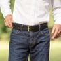 Apparel - Stitched Leather Belt for men and women (wide) - BERBER LEATHER