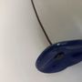 Floral decoration - Small Glass Flower For Outside In D.Blue On Flexible Stem - CARNEOL GLASS