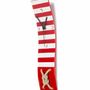 Clocks - Nautic red-white wall clock 10x41 cm - CARNEOL GLASS