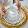 Assiettes de réception - Imperio Gold assiettes en porcelaine - PORCEL