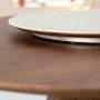 Dining Tables - Round walnut rotating dining table - ANGEL CERDÁ