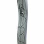 Clocks - Geo silver-black wall clock 10x41 cm - CARNEOL GLASS