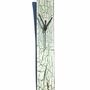 Clocks - Crackled white wall clock 6x41 cm - CARNEOL GLASS