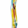 Clocks - Amasonas yellow-blue wall clock 10x41 cm - CARNEOL GLASS