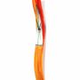 Clocks - Geometry orange-white wall clock 10x70 cm - CARNEOL GLASS