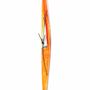 Clocks - Geometry orange-white wall clock 10x74 cm - CARNEOL GLASS