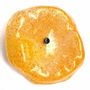 Décorations florales - Fleur en verre en forme d'entonnoir de taille moyenne pour une utilisation en extérieur de couleur transparente, jaune, orange avec une tige en acier inoxydable de 1 mètre - CARNEOL GLASS