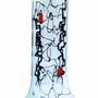 Vases - Vase Miró 14x36 cm de couleur transparent-noir-rouge - CARNEOL GLASS