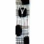 Clocks - Natural transparent-black wall clock in 10x41 cm - CARNEOL GLASS