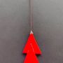 Christmas garlands and baubles - Christmas tree ornament in red colour - CARNEOL GLASS
