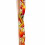 Clocks - Andalusia Red-Orange wall clock10x70 cm - CARNEOL GLASS