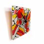 Clocks - Andalusia Orange-Red Wall clock 13x13 cm - CARNEOL GLASS