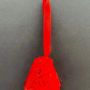 Other Christmas decorations - Large red-black glass bell on elegant ribbon hanger - CARNEOL GLASS