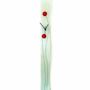 Horloges - Horloge murale Poppy blanc-rouge 8x98 cm - CARNEOL GLASS