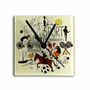 Clocks - Graficity sport wall clock 13x13 cm - CARNEOL GLASS