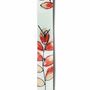 Horloges - Horloge murale feuille saumon-blanc 10x70 cm - CARNEOL GLASS