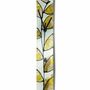 Clocks - Leaf gold-yellow wall clock 6x41 cm - CARNEOL GLASS