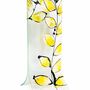 Vases - Vase à base transparente, motif de feuille d'or jaune au format 14x36 - CARNEOL GLASS