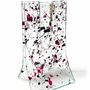 Vases - Petit vase à pois 8x13 cm en fuchsia-blanc-noir et blanc - CARNEOL GLASS