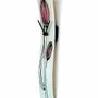 Horloges - Horloge murale tulipe avec tulipes fuscia 6x41 cm - CARNEOL GLASS