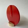 Vases - Round vase in red color 13 cm - CARNEOL GLASS