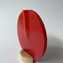 Vases - Round vase in red color 13 cm - CARNEOL GLASS