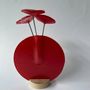 Vases - Round vase set, red colour 13 cm - CARNEOL GLASS