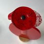 Vases - Round vase set, red colour 13 cm - CARNEOL GLASS