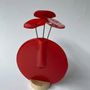 Vases - Round vase set, red colour 13 cm - CARNEOL GLASS