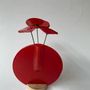 Vases - Round vase set, red colour 13 cm - CARNEOL GLASS
