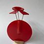 Vases - Round vase set, red colour 13 cm - CARNEOL GLASS