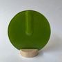 Vases - Round vase in apple green color 13 cm - CARNEOL GLASS