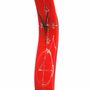 Clocks - Geometry red wall clock 10x41 cm - CARNEOL GLASS