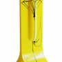 Vases - Vase jaune 14x36 cm avec motif tulipe noire - CARNEOL GLASS