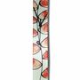 Horloges - Horloge murale Leaf blanc saumon 6x41 cm - CARNEOL GLASS
