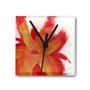 Clocks - Seastar red-orange wall clock 13x13 cm - CARNEOL GLASS