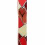 Clocks - Patchwork Salmon-Bronze Wall clock 10x70 cm - CARNEOL GLASS