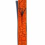 Horloges - Horloge murale orange craquelée 6x41 cm - CARNEOL GLASS