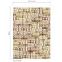 Papiers peints - Papier Peint - PANORAMIQUE 210x290 cm - PLEATS "Composition couleurs" - LAUR MEYRIEUX COLLECTION