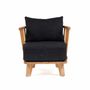 Armchairs - The Malawi One Seater - Natural Black - BAZAR BIZAR LIVING
