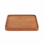 Everyday plates - The Teak Square Plate - Natural - S - BAZAR BIZAR LIVING