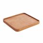 Everyday plates - The Teak Square Plate - Natural - M - BAZAR BIZAR LIVING