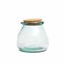 Glass - The Belly Glass Pot - Blue - L - BAZAR BIZAR LIVING