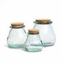 Glass - The Belly Glass Pot - Blue - L - BAZAR BIZAR LIVING