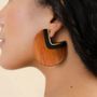 Jewelry - Creoles post earrings - Cannelle - NATURE BIJOUX