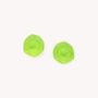 Bijoux - Boucles d'oreilles poussoir simples vert agrume - Combava - NATURE BIJOUX