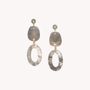 Bijoux - Boucles d'oreilles poussoir top perle fluorite - Fluorite - NATURE BIJOUX
